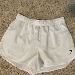 Gymshark White Training Shorts Women’s Size Small Lightweight Activewear